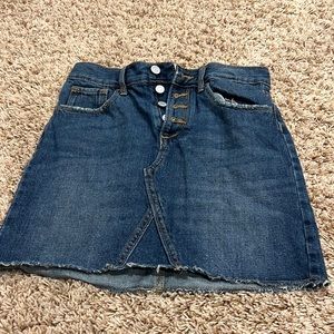 Old navy darkwash jean skirt